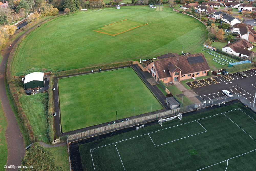 Alloway Bowling Club, Ayr, aerial photograph