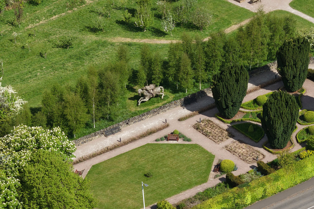 Burns Cottage, Alloway, Ayrshire aerial photograph