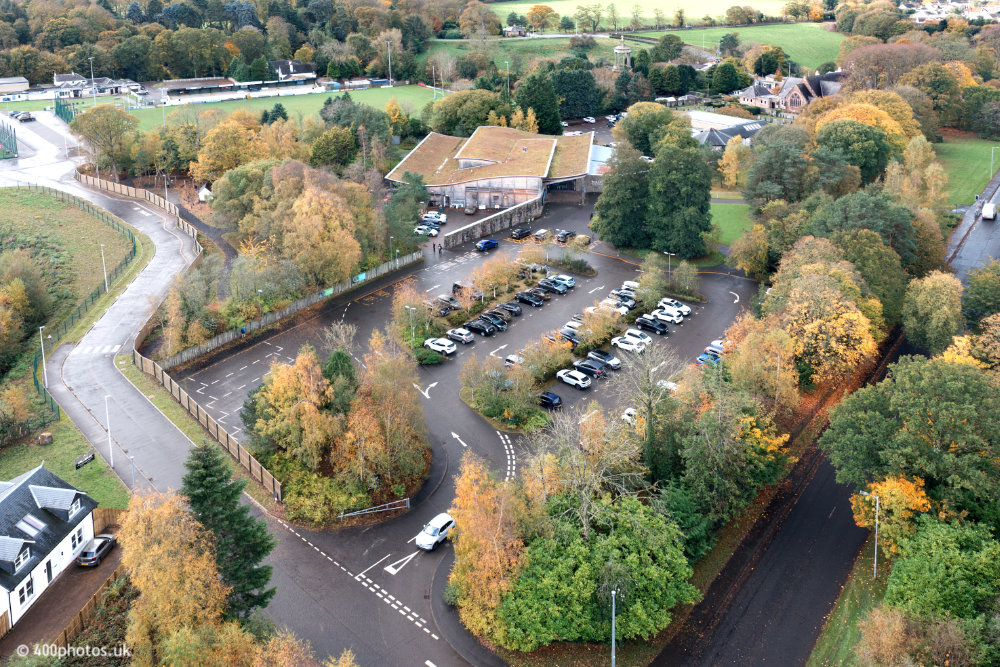 Robert Burns Birthplace Museum, Alloway, Ayrshire aerial photograph