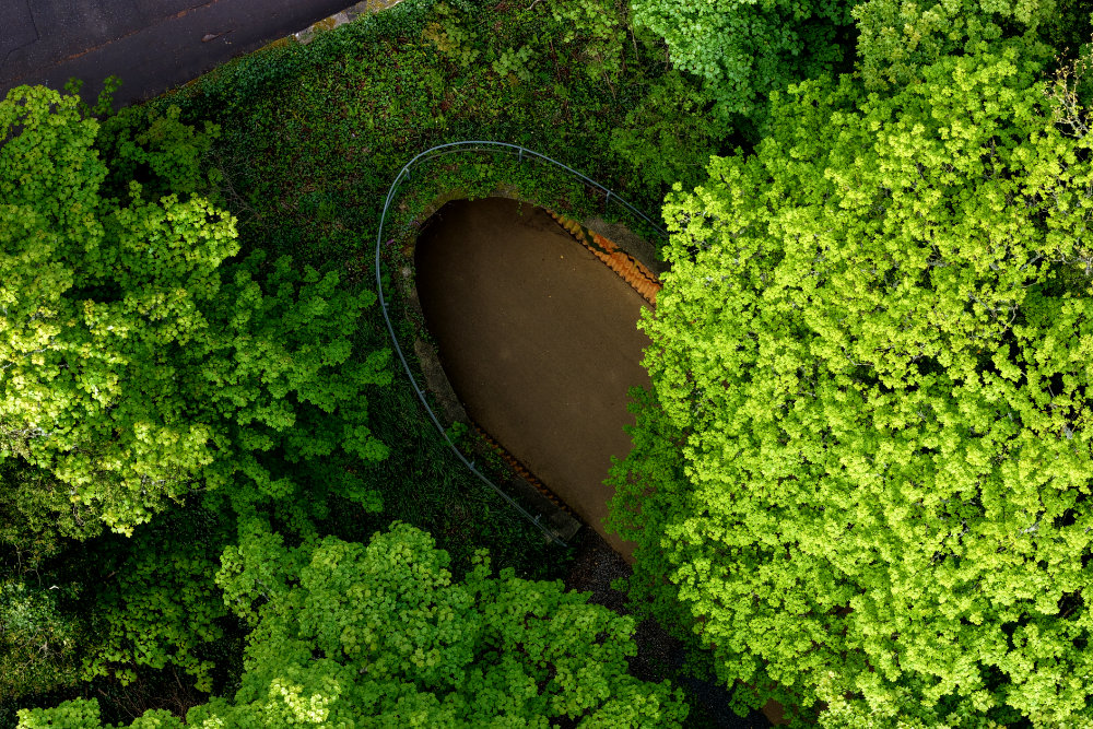 Aloway Railway Tunnel, Alloway, Ayrshire aerial photograph