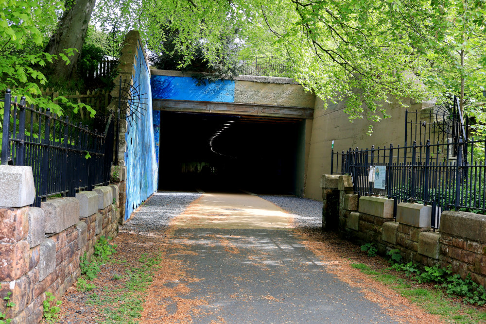 Aloway Railway Tunnel, Alloway, Ayrshire aerial photograph
