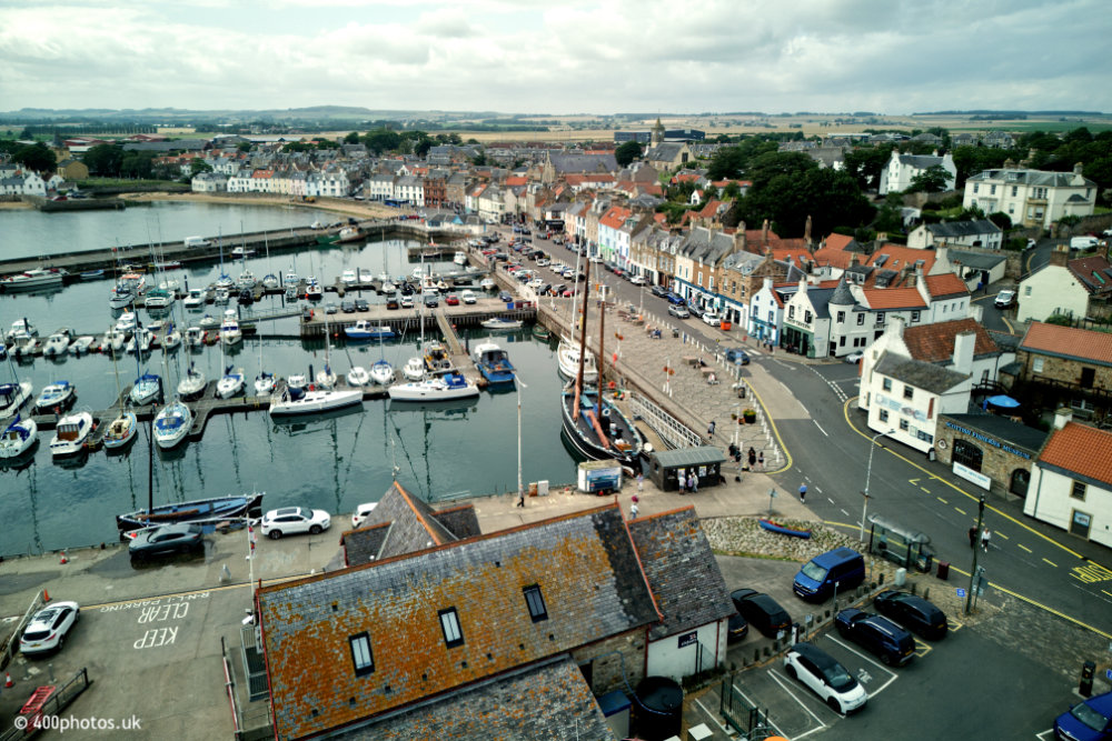 Anstruther Harbour, Fife, aerial photograph