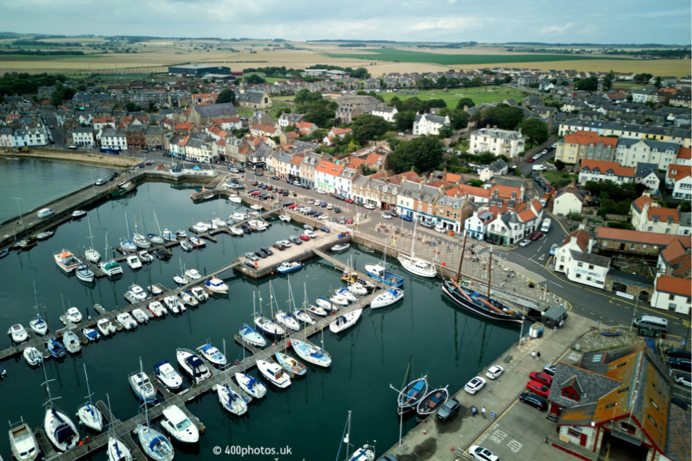 Anstruther Harbour, Fife, aerial photograph