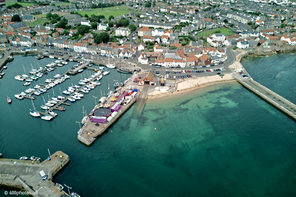 Anstruther Harbour, Fife, aerial photograph
