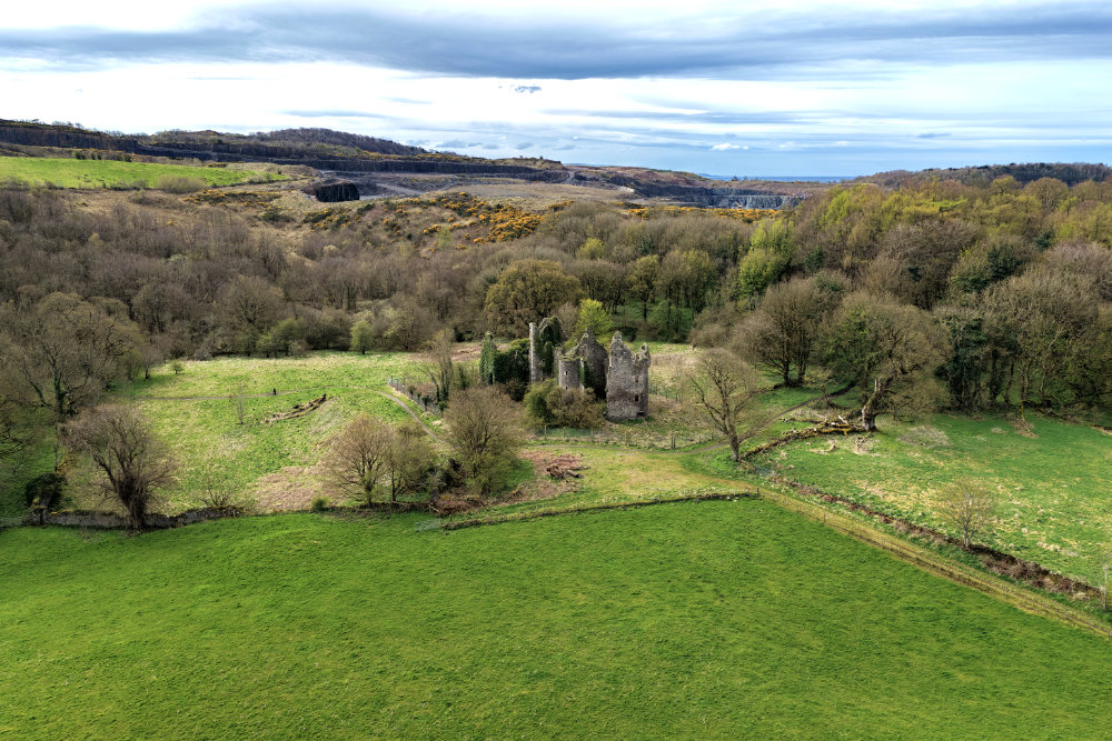 Auchans House, by Dundonald, South Ayrshire, aerial photograph