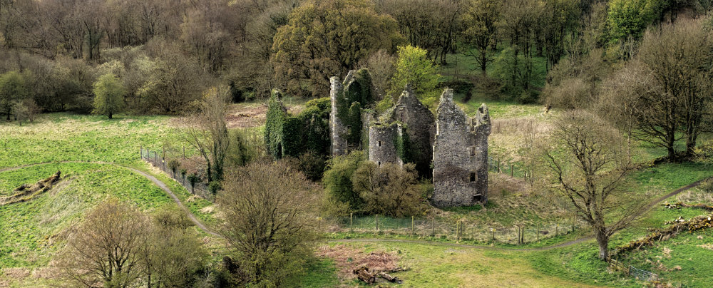 Auchans House, by Dundonald, South Ayrshire, aerial photograph