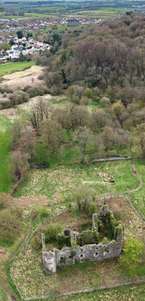Auchans House, by Dundonald, South Ayrshire, aerial photograph