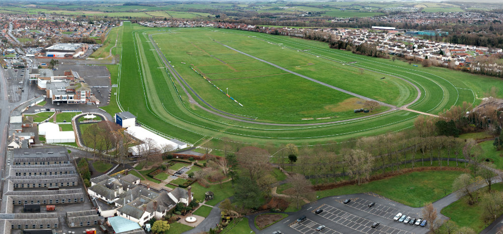 Ayr Racecourse, Ayr, aerial photograph