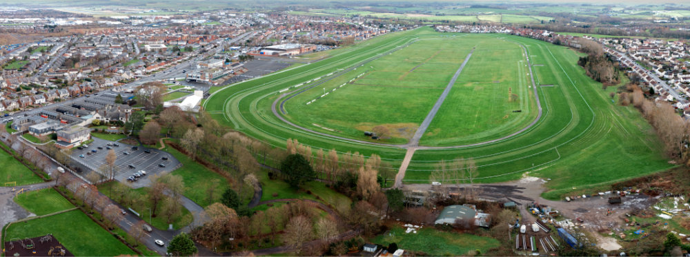 Ayr Racecourse, Ayr, aerial photograph