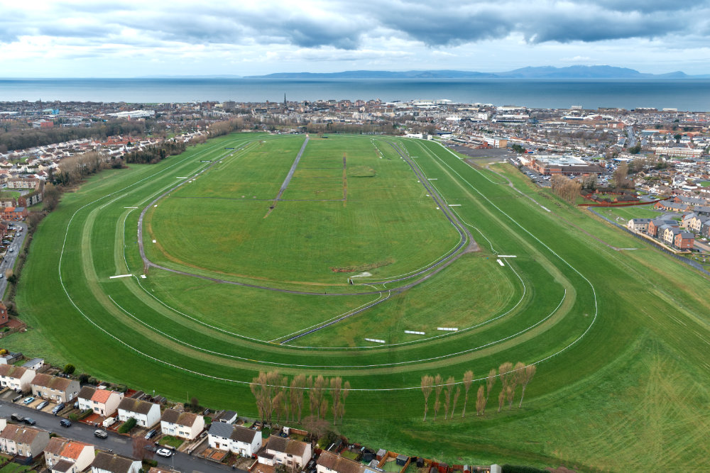 Ayr Racecourse, Ayr, aerial photograph