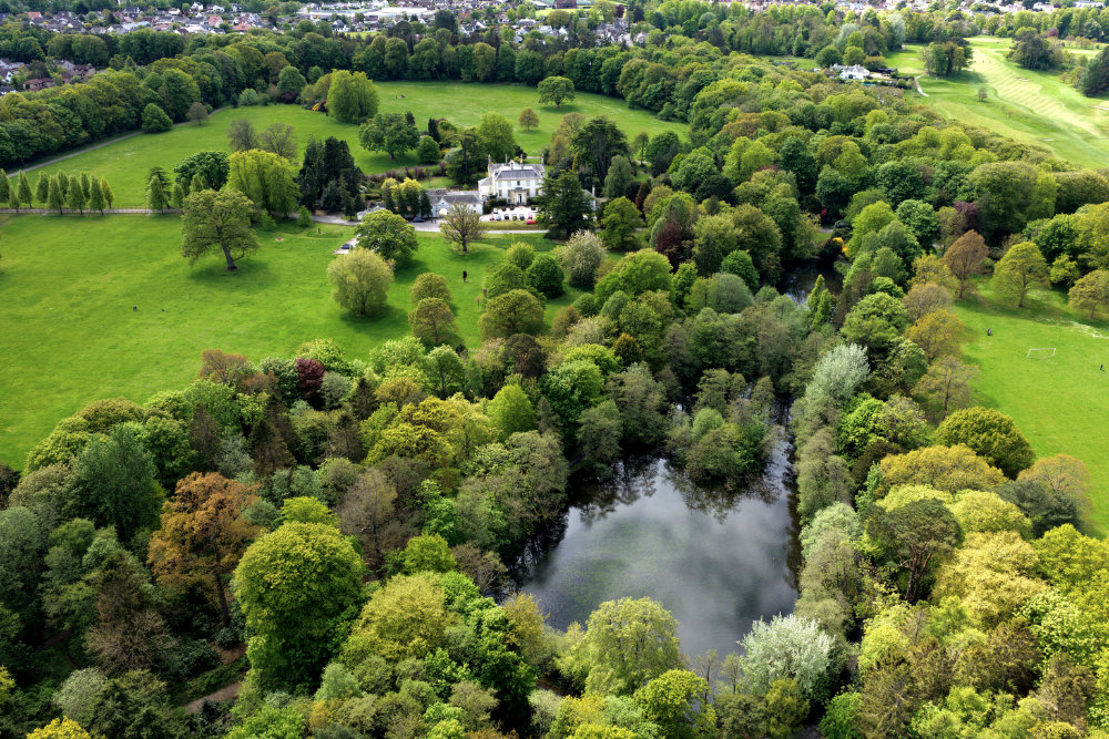 Rozelle House, Rozelle Park, Ayr, aerial photograph