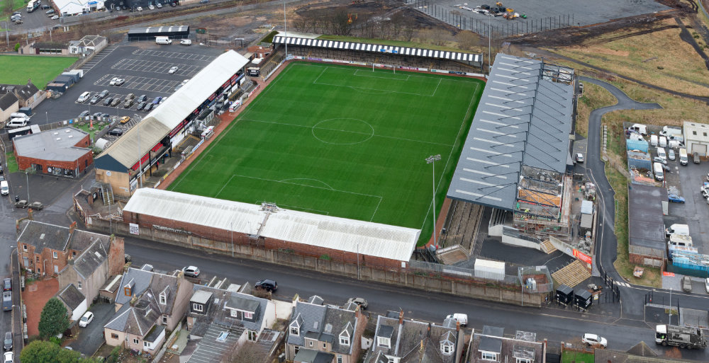 Somerset Park, Ayr United F.C., Ayr, aerial photograph