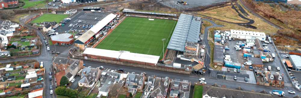 Somerset Park, Ayr United F.C., Ayr, aerial photograph