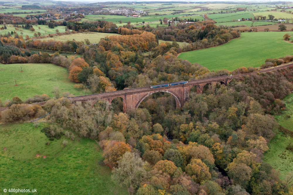 Ballochmyle Viaduct, Mauchline, aerial photograph