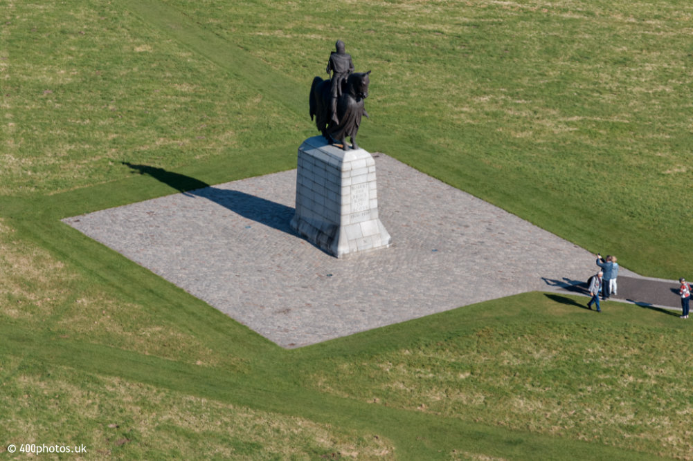 Bannockburn Monument, Stirling, aerial photograph