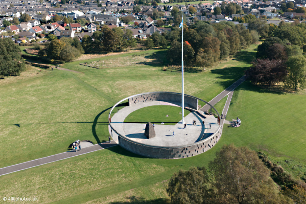 Bannockburn Monument, Stirling, aerial photograph