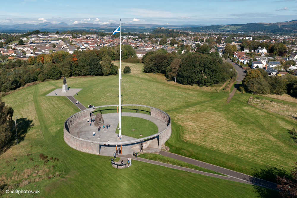 Bannockburn Monument, Stirling, aerial photograph