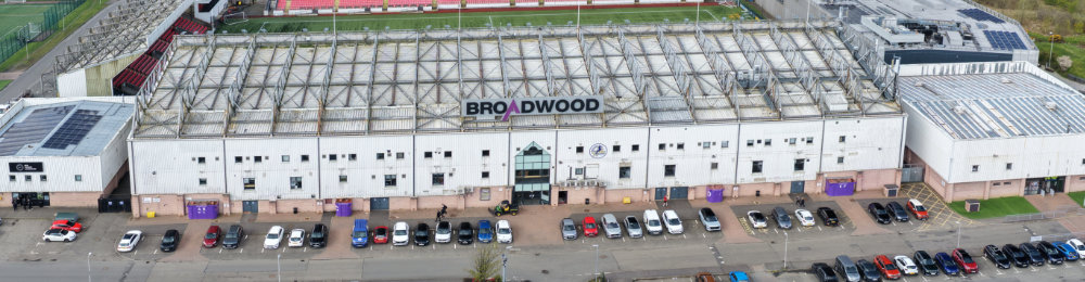 Broadwood Stadium, Cumbernauld, aerial photograph