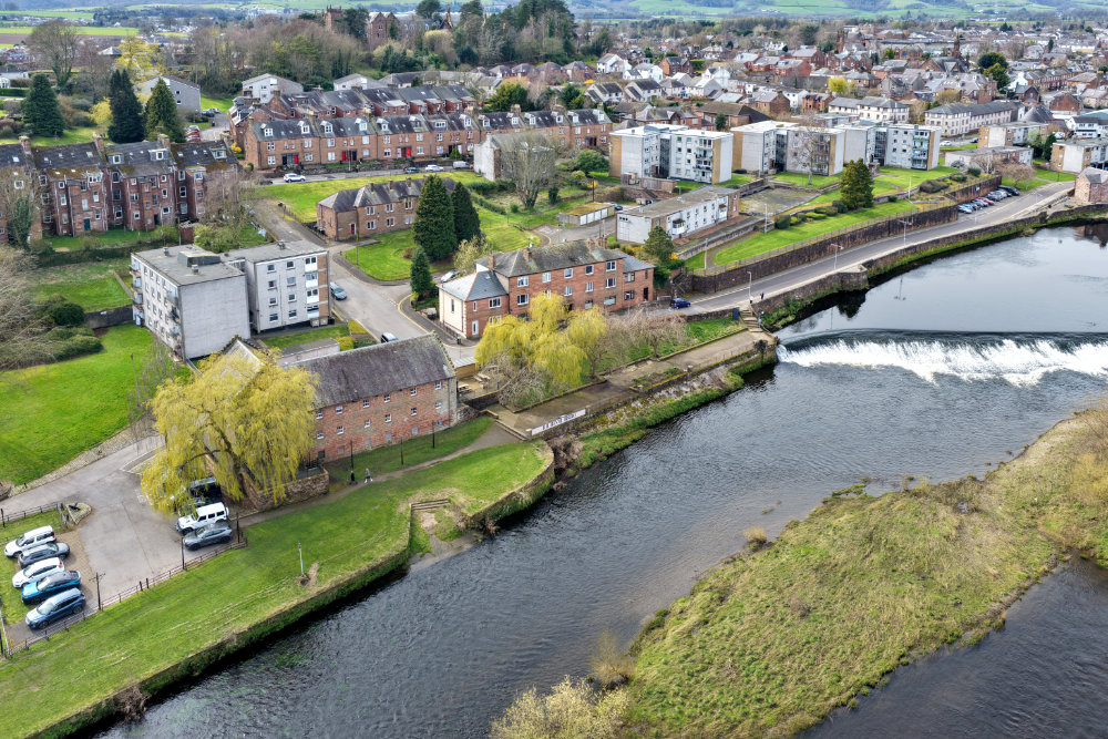 Burns Centre, Dumfries, aerial photograph