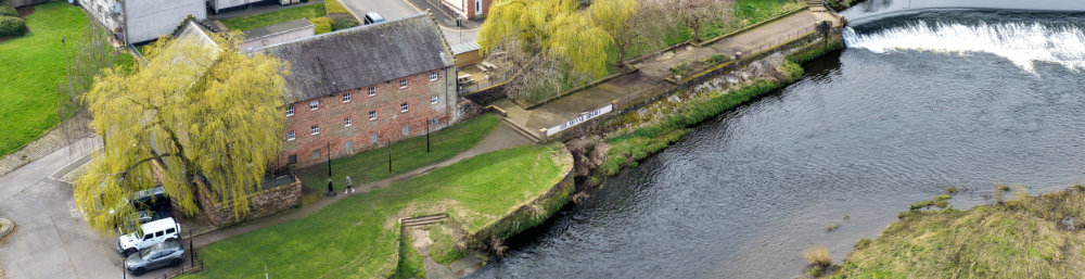 Burns Centre, Dumfries, aerial photograph
