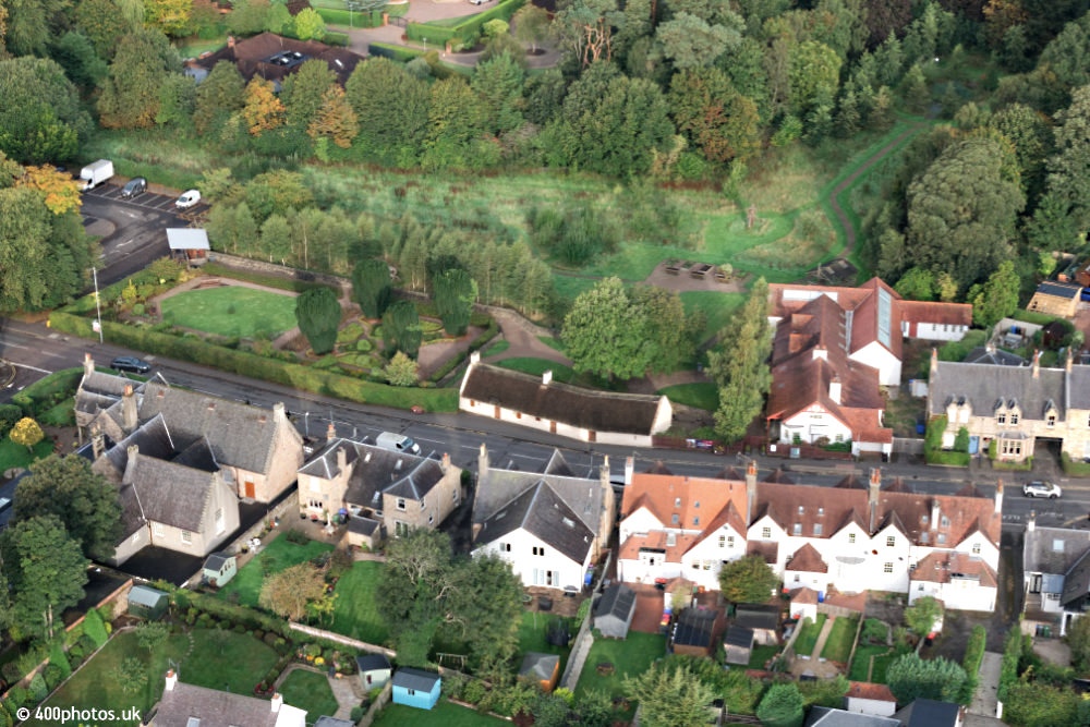 Burns Cottage, Alloway, Ayrshire aerial photograph