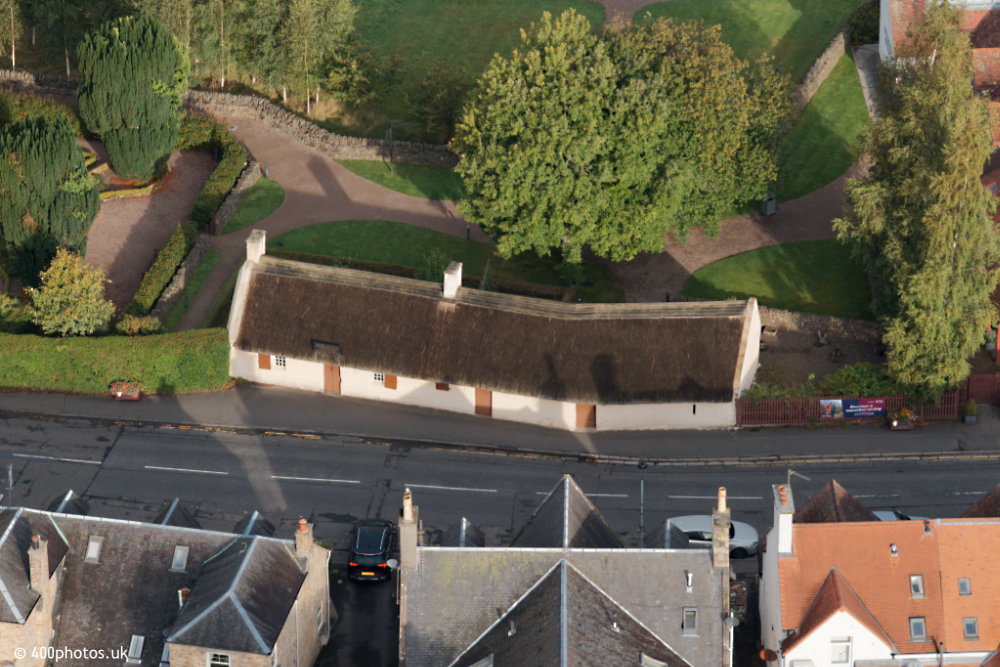Burns Cottage, Alloway, Ayrshire aerial photograph