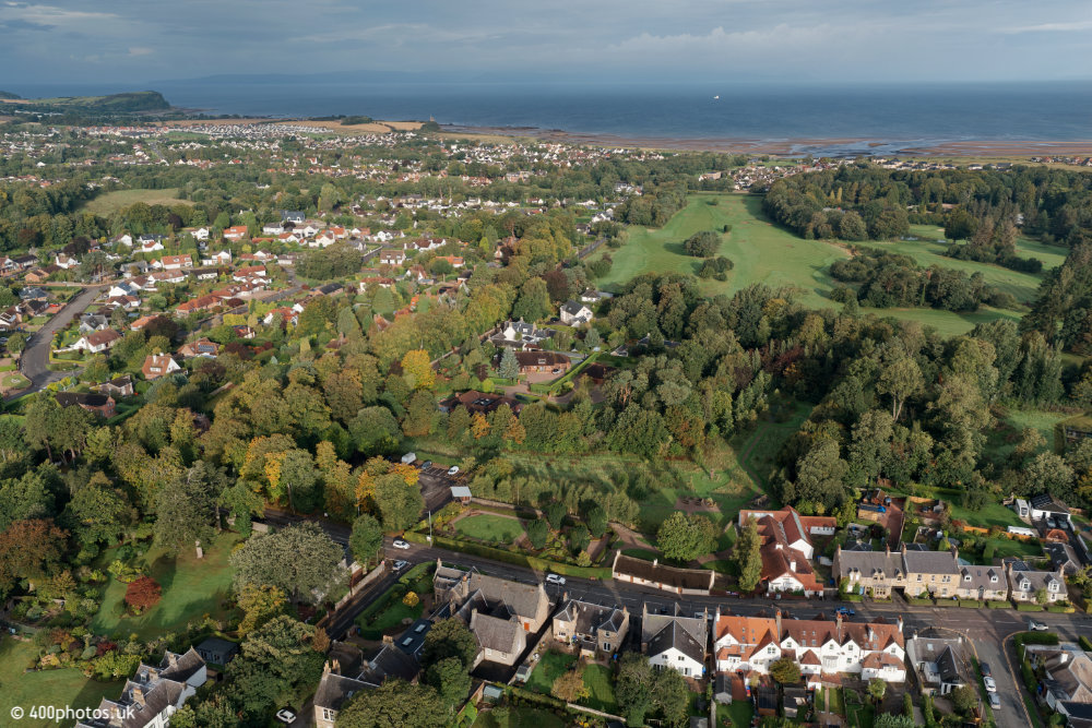 Burns Cottage, Alloway, Ayrshire aerial photograph