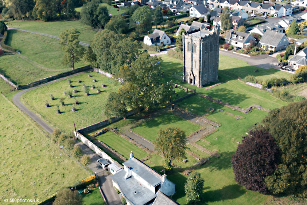 Cambuskenneth Abbey, Stirling, aerial photograph