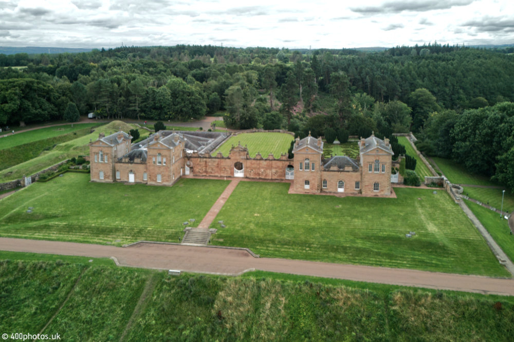 Chatelherault, Hamilton, South Lanarkshire, aerial photograph