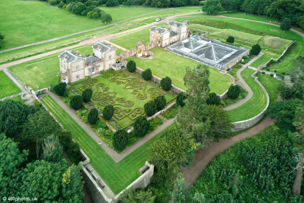 Chatelherault, Hamilton, South Lanarkshire, aerial photograph