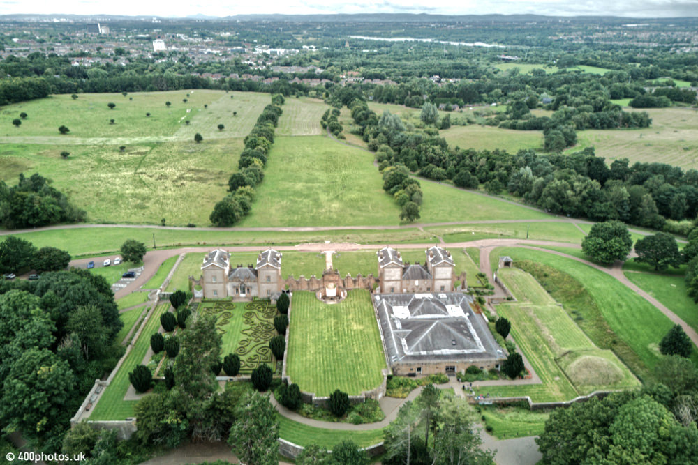 Chatelherault, Hamilton, South Lanarkshire, aerial photograph