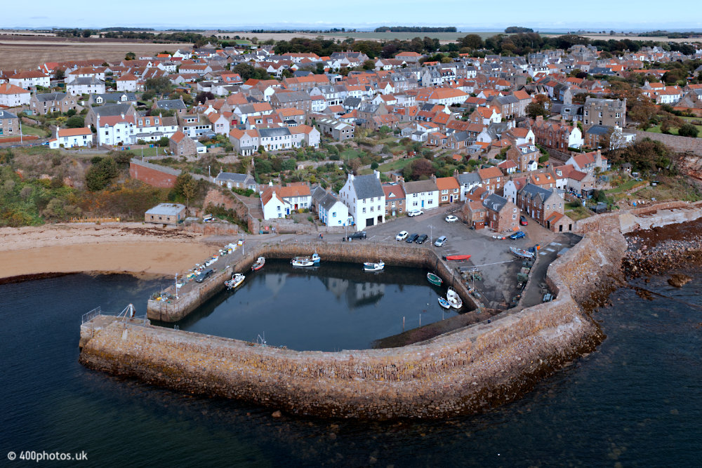 Crail Harbour - East Neuk of Fife, aerial photograph