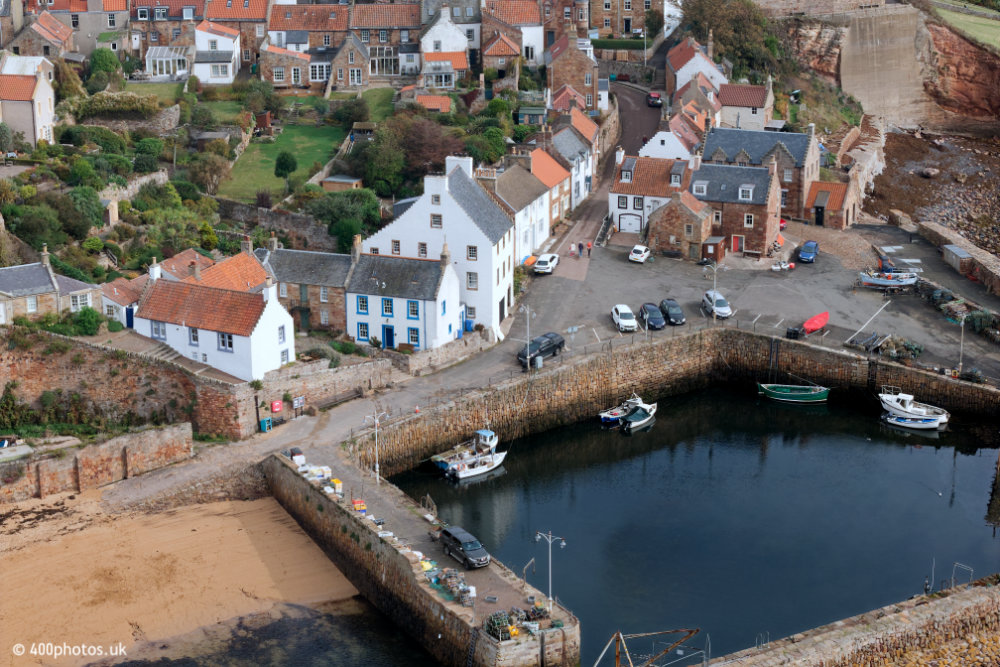Crail Harbour - East Neuk of Fife, aerial photograph