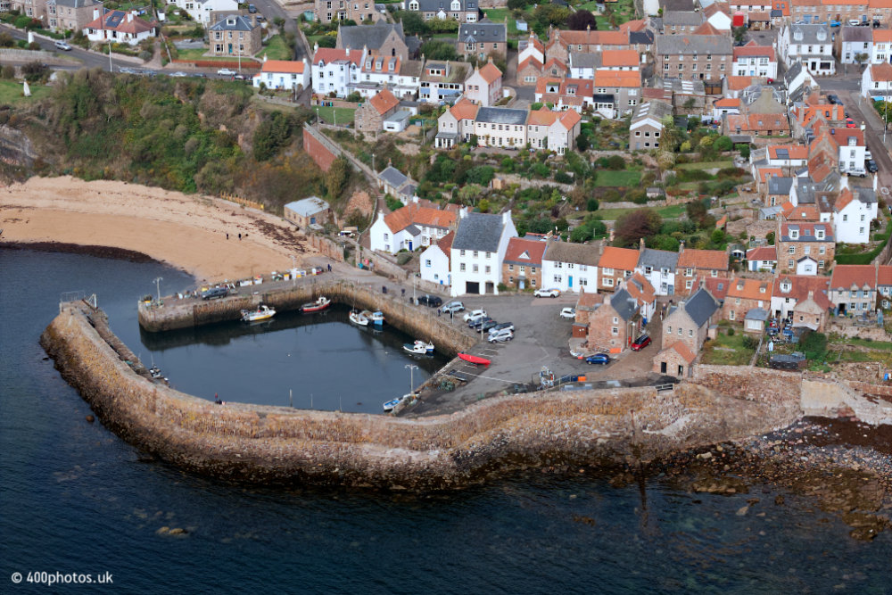 Crail Harbour - East Neuk of Fife, aerial photograph