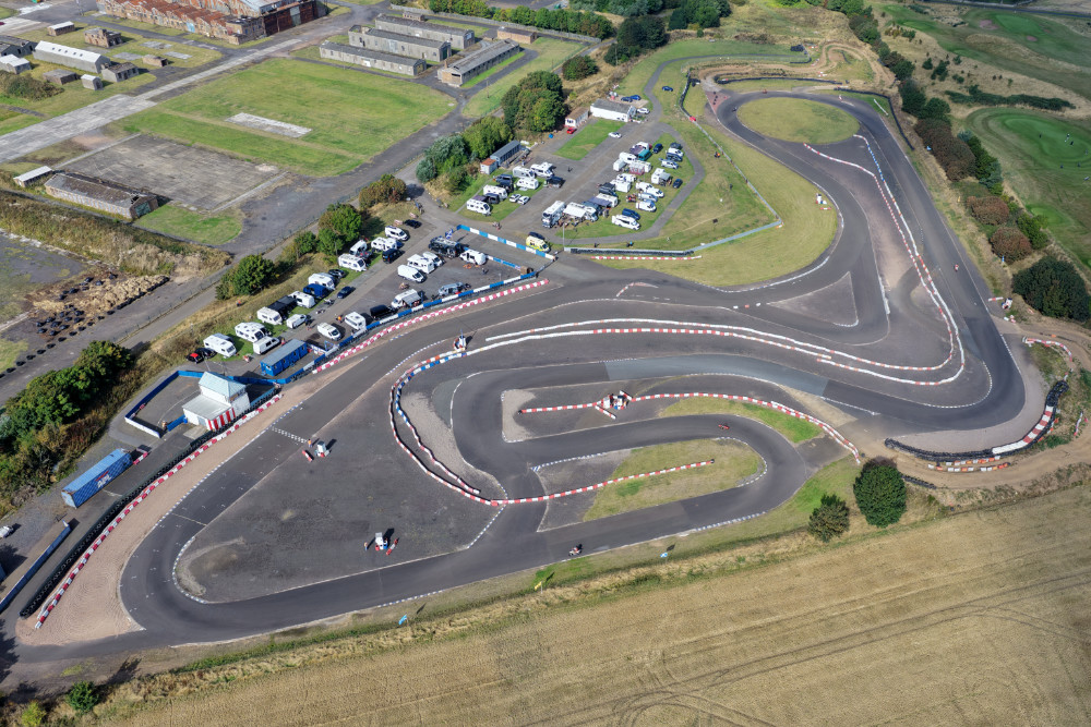 Crail Karts - East Neuk of Fife, licensable aerial photograph
