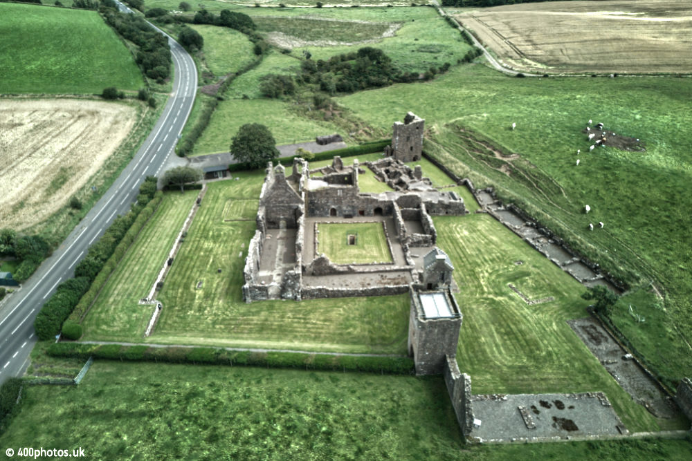Crossraguel Abbey, Maybole, South Ayrshire, aerial photograph