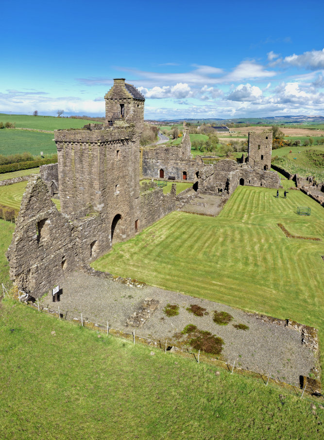 Crossraguel Abbey, Maybole, South Ayrshire, aerial photograph
