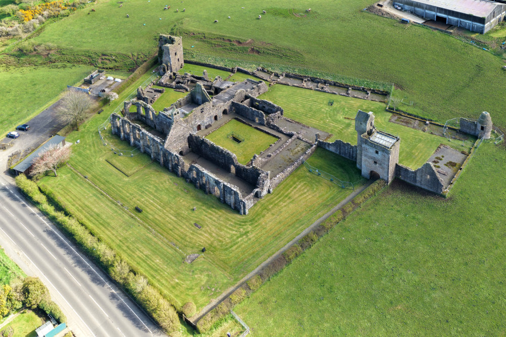 Crossraguel Abbey, Maybole, South Ayrshire, aerial photograph