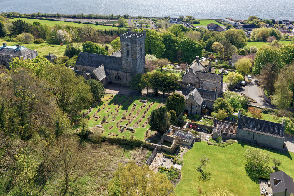 Culross Palace and Town House, Fife, aerial photograph