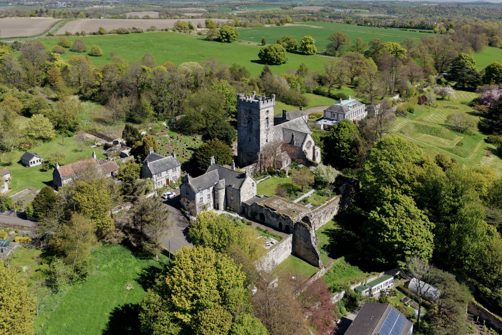 Culross Palace and Town House, Fife, aerial photograph