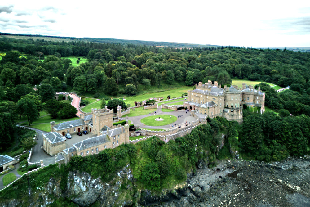 Culzean Castle, Ayrshire, aerial photograph