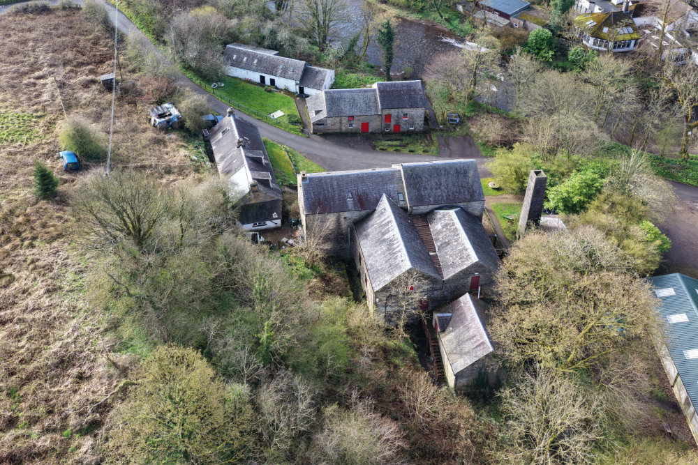 Dalgarven Mill Museum Of Ayrshire Country Life and Costume, aerial photograph