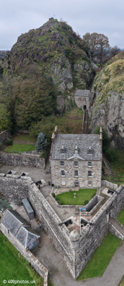 Dumbarton Castle, Dunbartonshire, aerial photograph