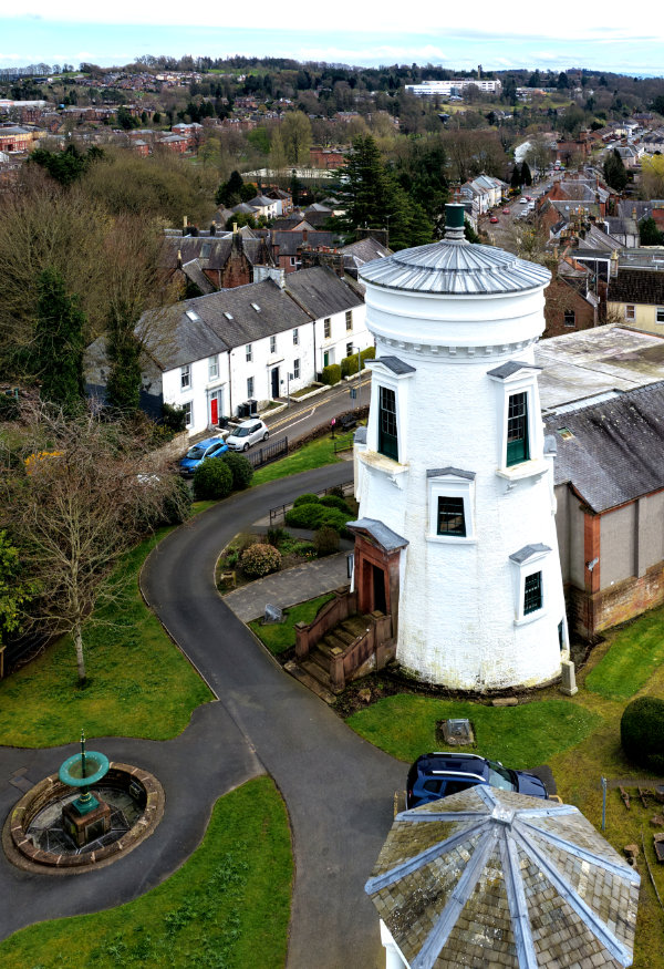 Dumfries Camera Obscure, aerial photograph