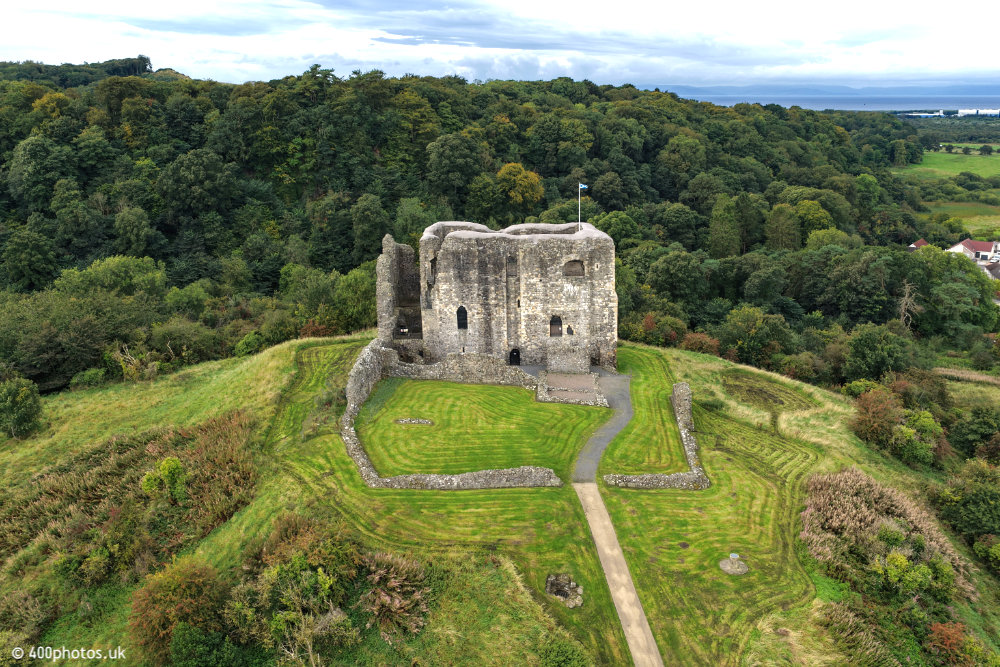 Dundonald Castle, South Ayrshire, aerial photograph