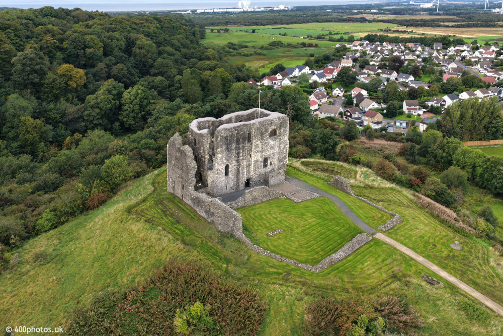 Dundonald Castle, South Ayrshire, aerial photograph
