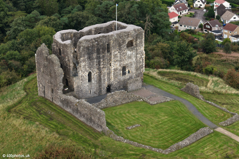Dundonald Castle, South Ayrshire, aerial photograph