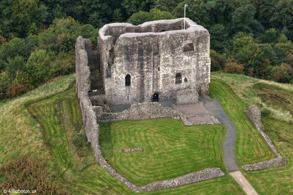 Dundonald Castle, South Ayrshire, aerial photograph
