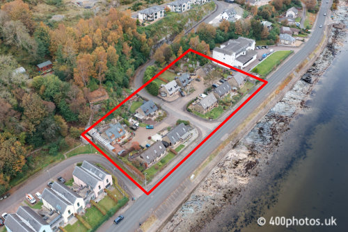 Laudervale, Bullwood, Dunoon, Argyll, aerial photograph