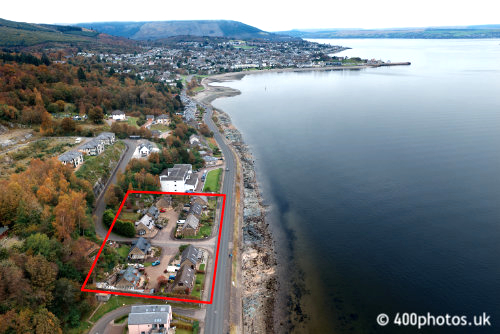 Laudervale, Bullwood, Dunoon Argyll, aerial photograph